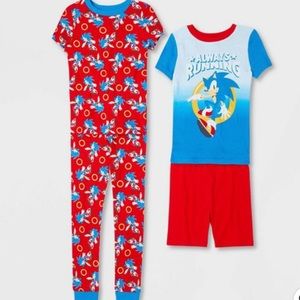 Sonic the Hedgehog 4 piece set Pajama  cotton 8